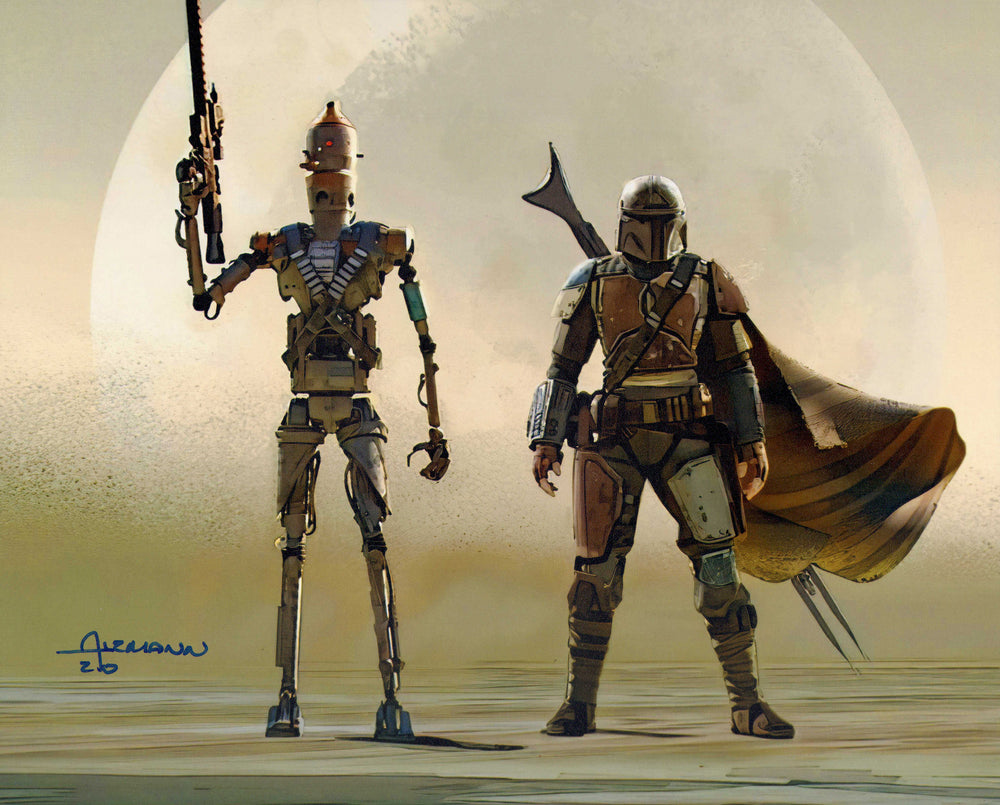Christian Alzmann Concept Artist of Star Wars: The Mandalorian Signed 8x10 Photo