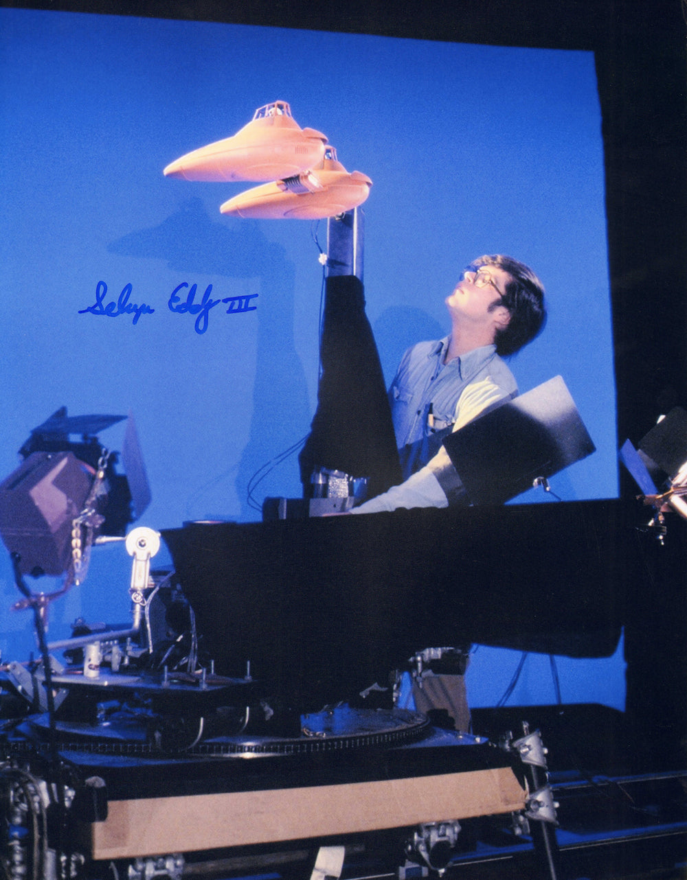 Selwyn Eddy III Behind the Scenes of Star Wars Signed 11x14 Photo