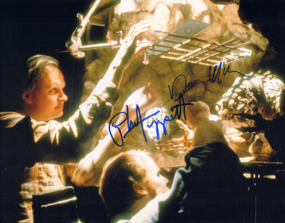 Phil Tippett & Dennis Muren ILM Visual Effects Artists in Star Wars: Return of the Jedi Signed 11x14 Photo