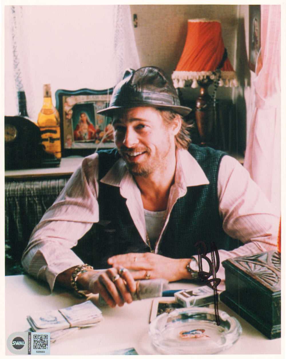 Brad Pitt as Mickey O'Neil in Snatch (SWAU) Signed 8x10 Photo