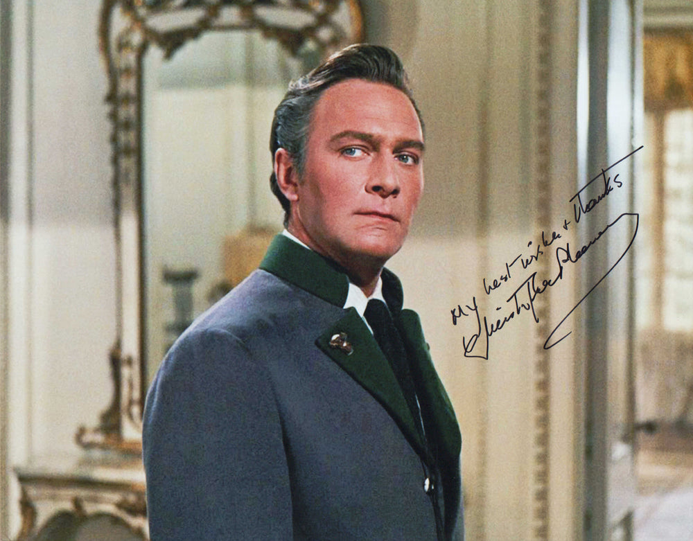 Christopher Plummer as Baron von Trapp in The Sound of Music Signed 11x14 Photo