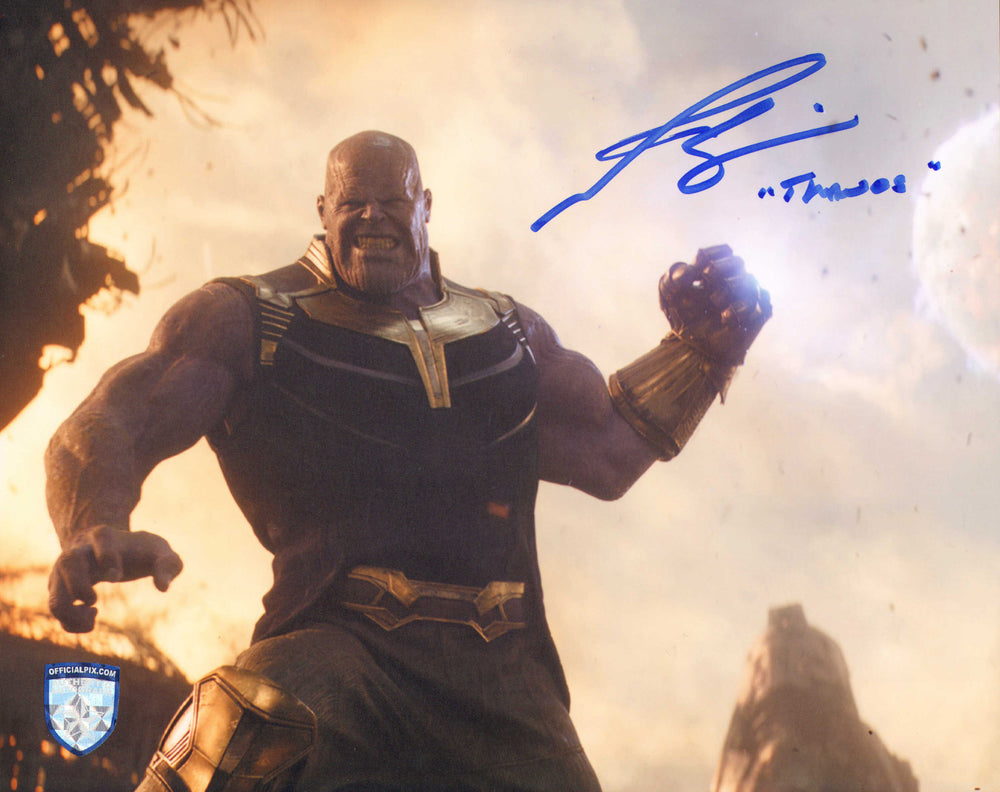 Josh Brolin as Thanos in Avengers: Infinity War (Official Pix) Signed 8x10 Photo with Character Name