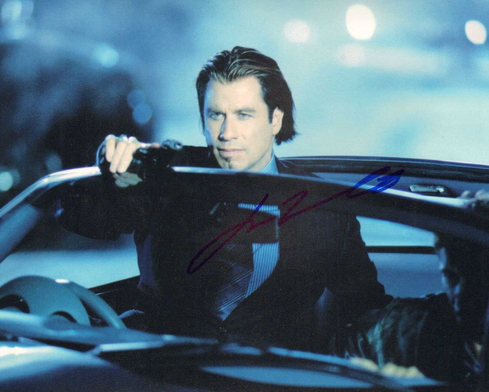 John Travolta as Gabriel Shear in Swordfish Signed 8x10 Photo