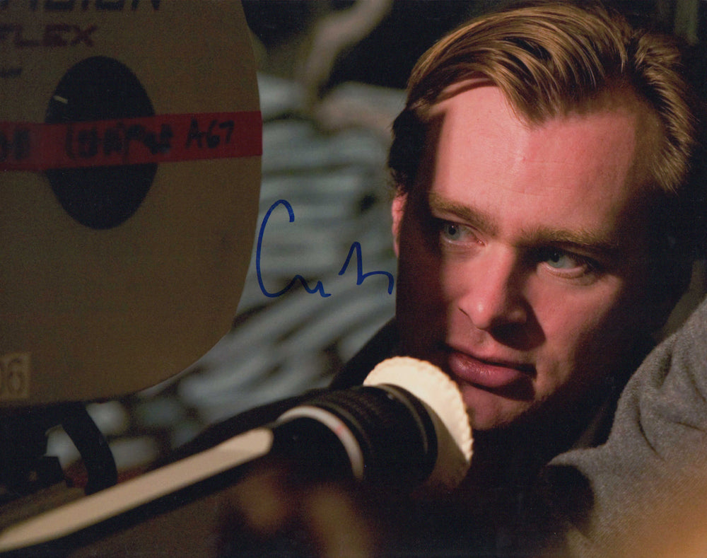 Christopher Nolan Director of The Dark Knight, Inception, Interstellar, The Prestige, & Oppenheimer Signed 11x14 Photo