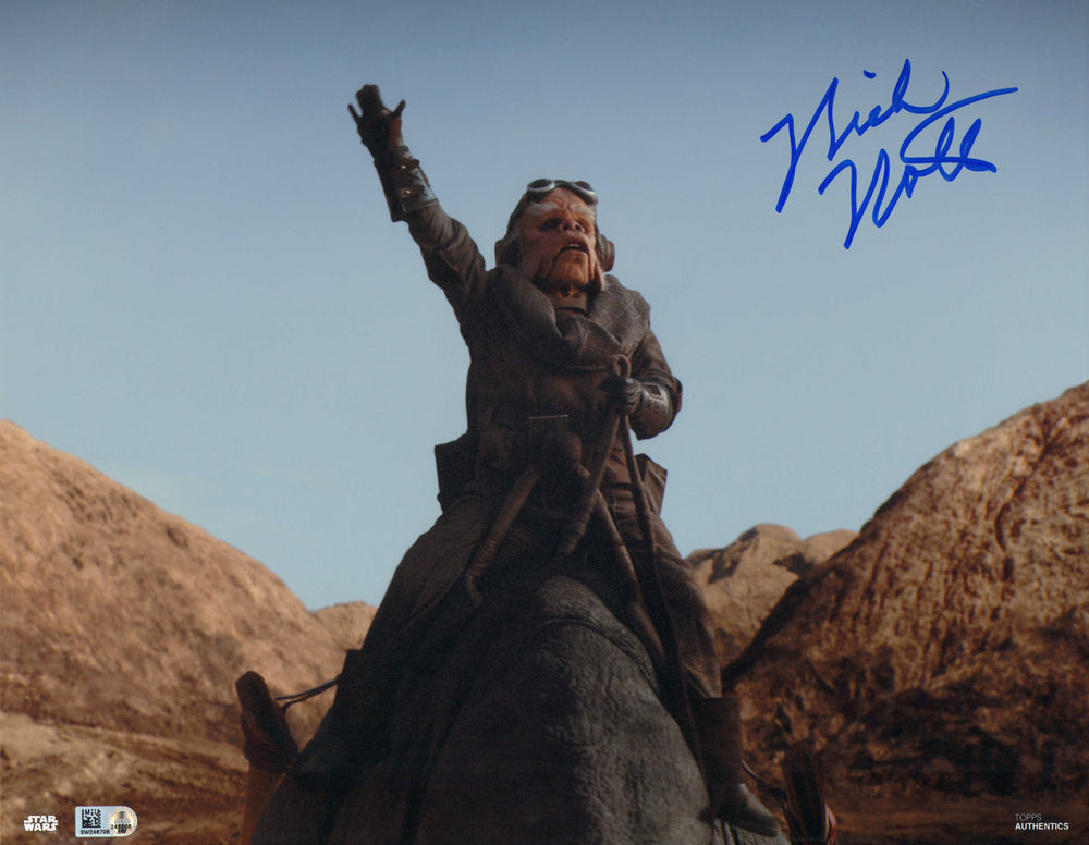 Nick Nolte as the Voice of Kuiil in Star Wars: The Mandalorian (Star Wars Topps Authentics) Signed 11x14 Photo