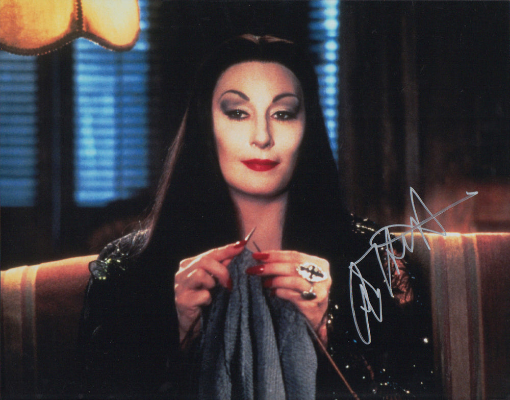 Anjelica Huston as Morticia Addams in Addams Family Values Signed 11x14 Photo