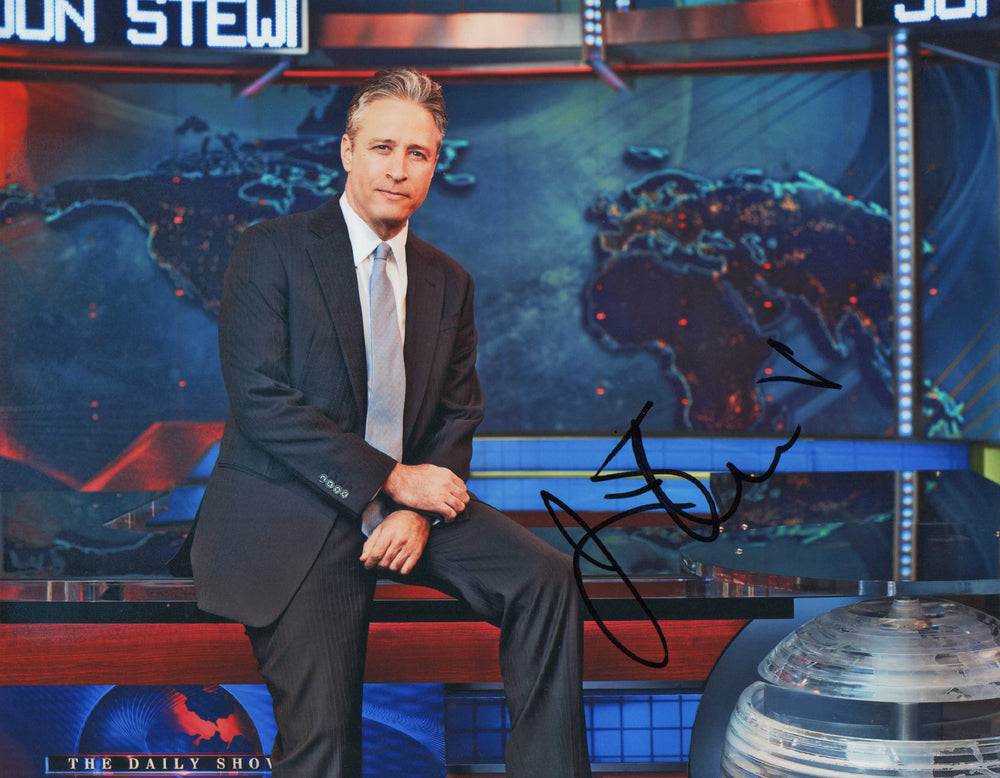 Jon Stewart Host of The Daily Show Signed 11x14 Photo