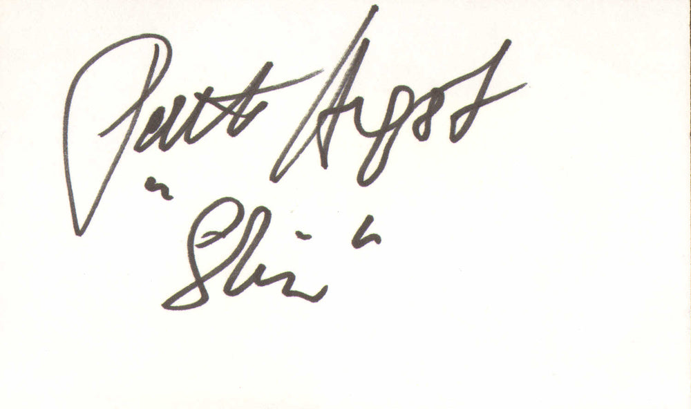 Pernilla August as Shmi Skywalker in Star Wars Signed 5x3 Index Card with Character Name