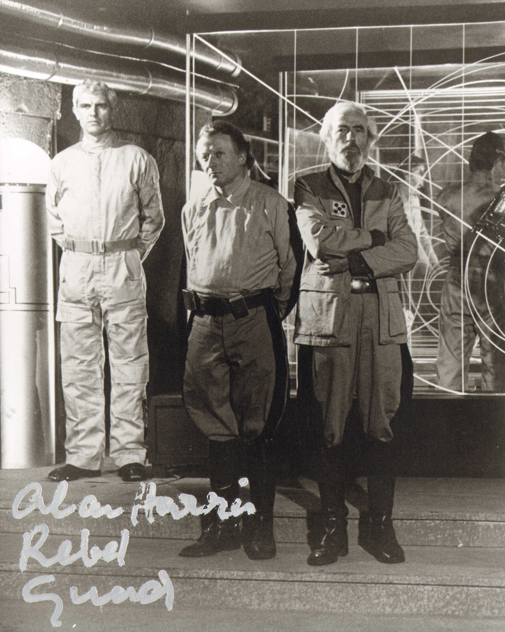 Alan Harris as Rebel Guard in Star Wars: A New Hope Signed 8x10 with Character Name