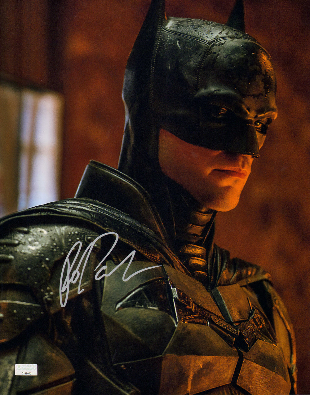 Robert Pattinson as Batman in The Batman (Celebrity Authentics) Signed 11x14 Photo