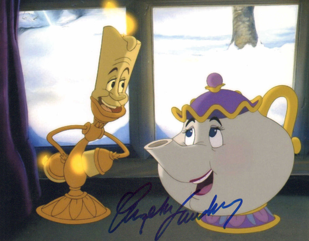 Angela Lansbury as Mrs. Potts in Disney's Beauty and the Beast Signed 8x10 Photo
