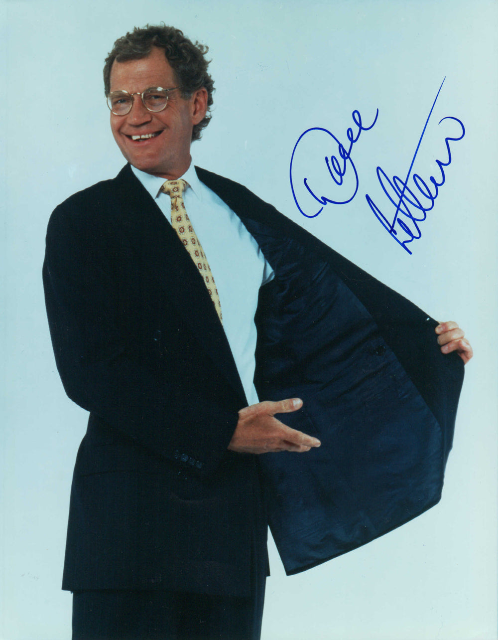 David Letterman Host of Late Night with David Letterman Signed 11x14 Photo