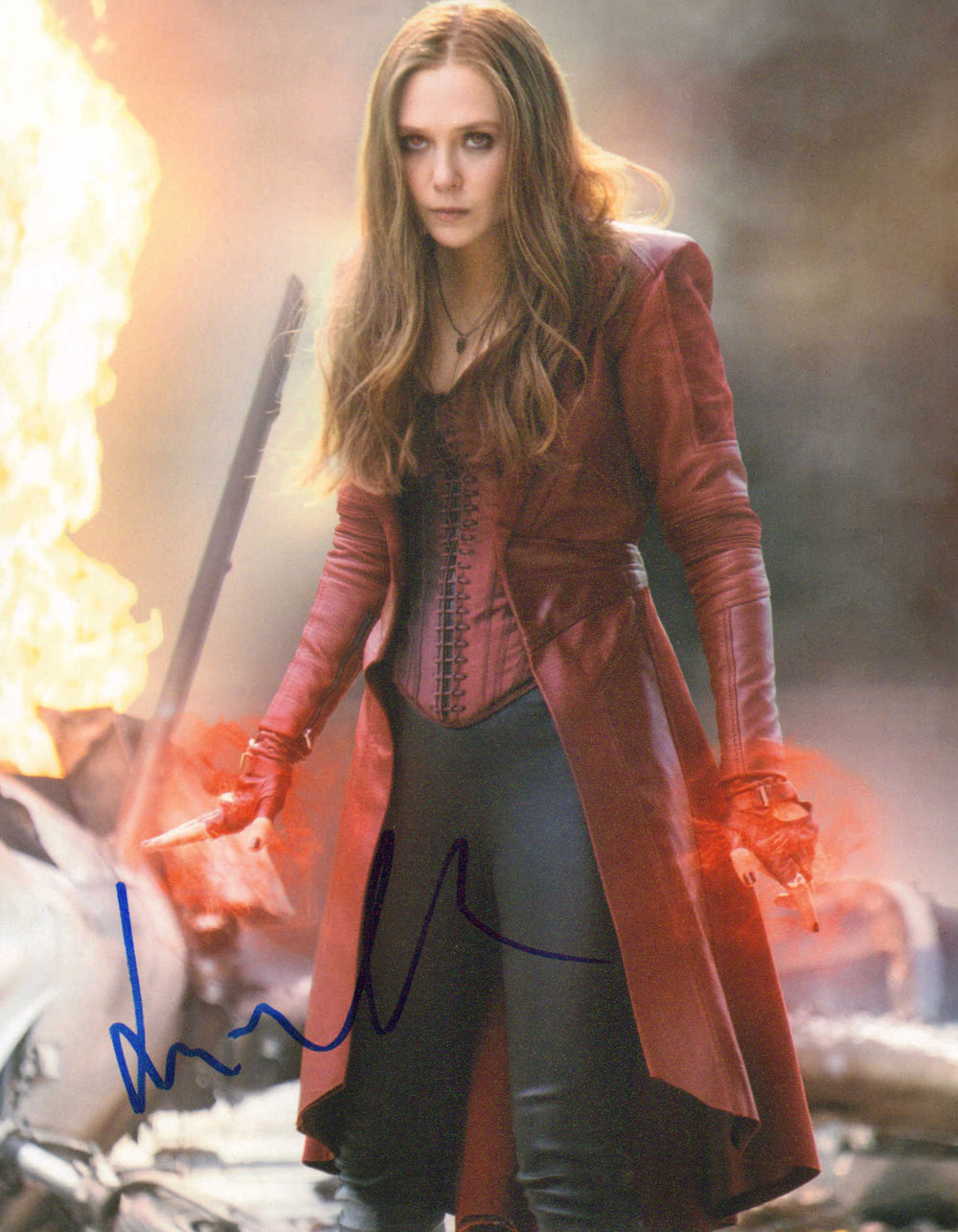 Elizabeth Olsen as Scarlet Witch in Avengers: Endgame Signed 8x10 photo
