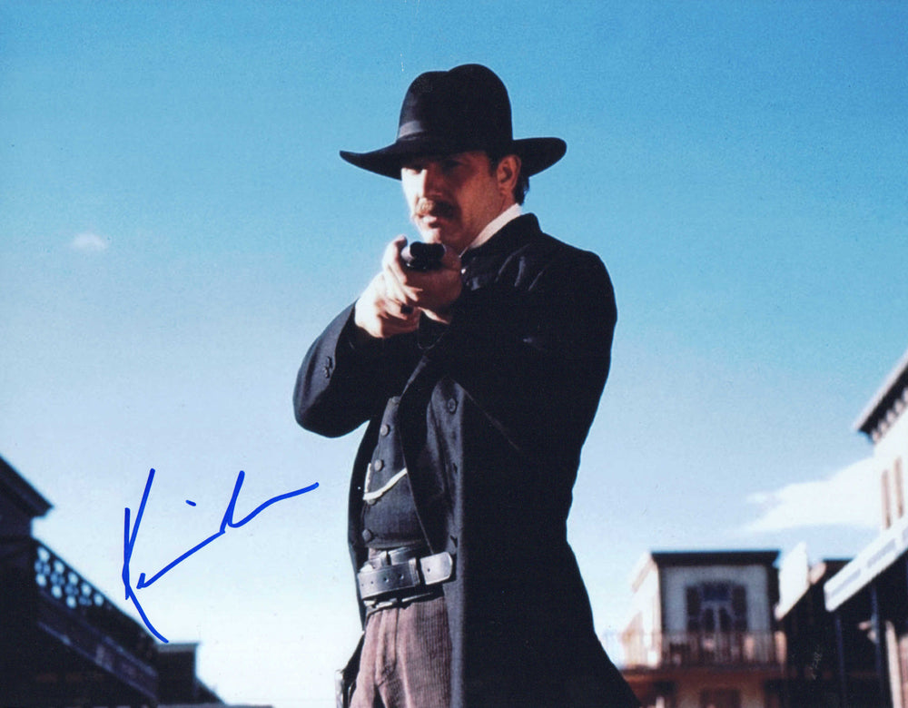 Kevin Costner as Wyatt Earp in Tombstone Signed 11x14 Photo