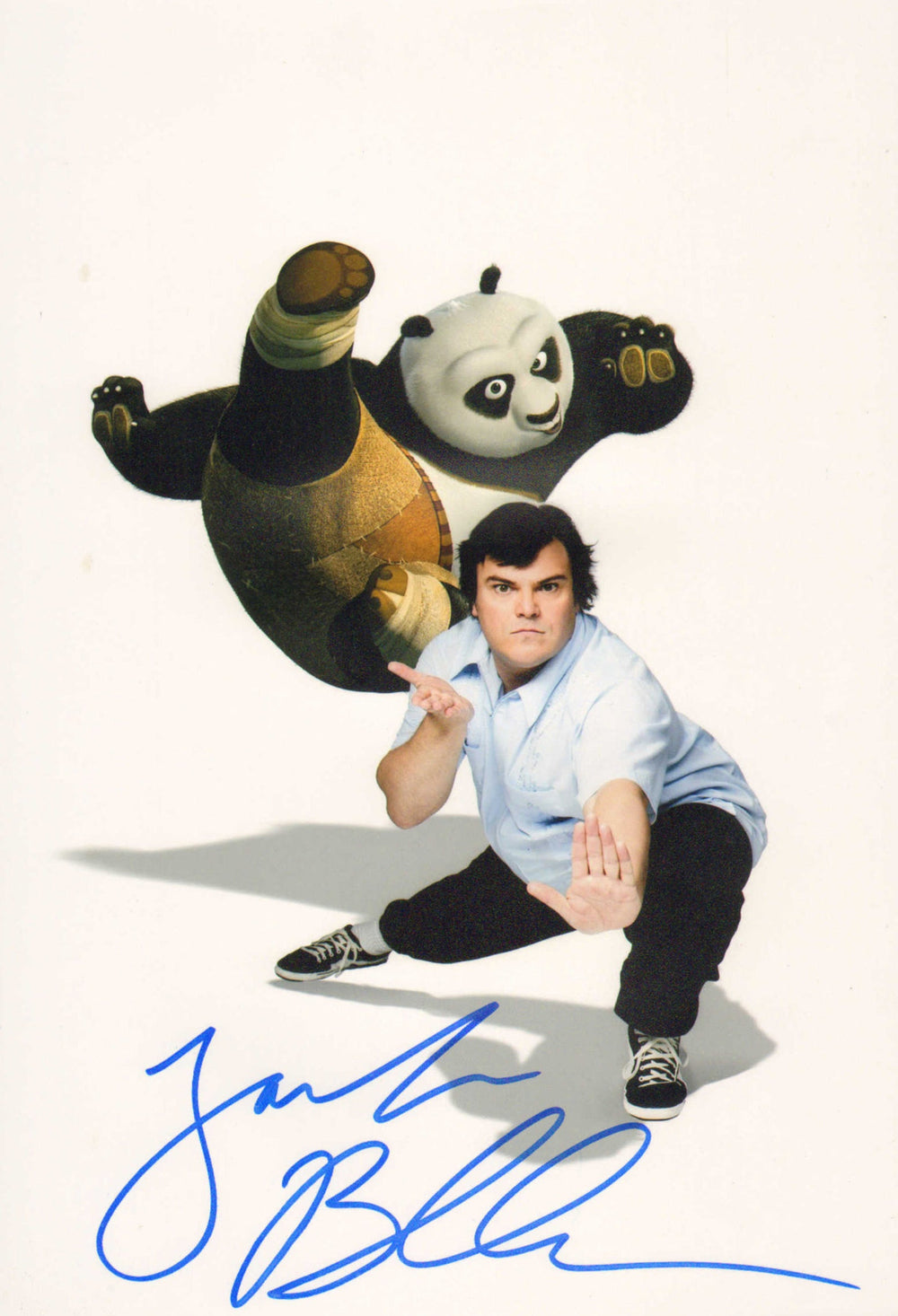 Jack Black as Po in Kung Fu Panda Signed 8x12 Photo