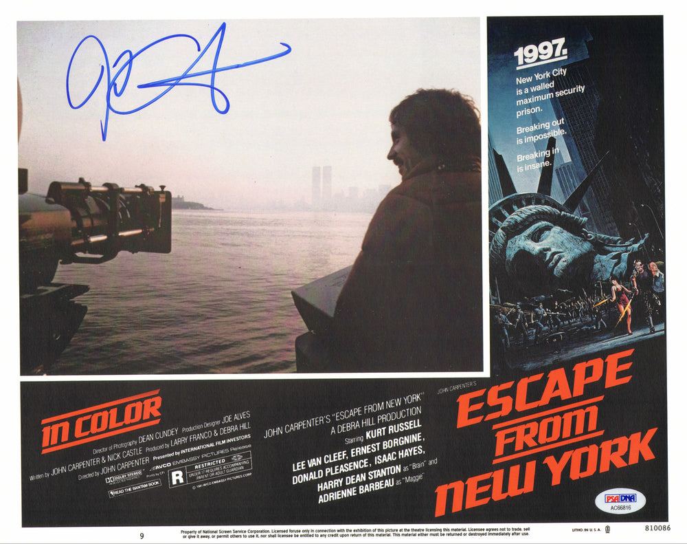 John Carpenter Director of Escape from New York (PSA) Signed 11x14 Photo