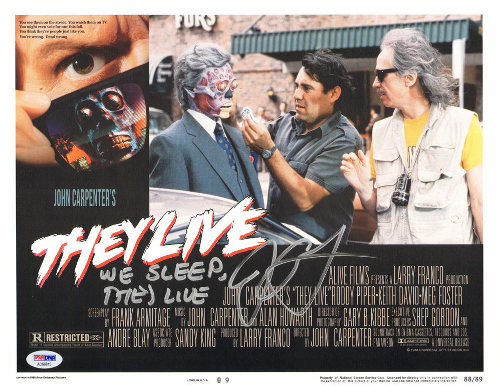 John Carpenter Director of They Live (PSA) Signed 11x14 Photo with Quote
