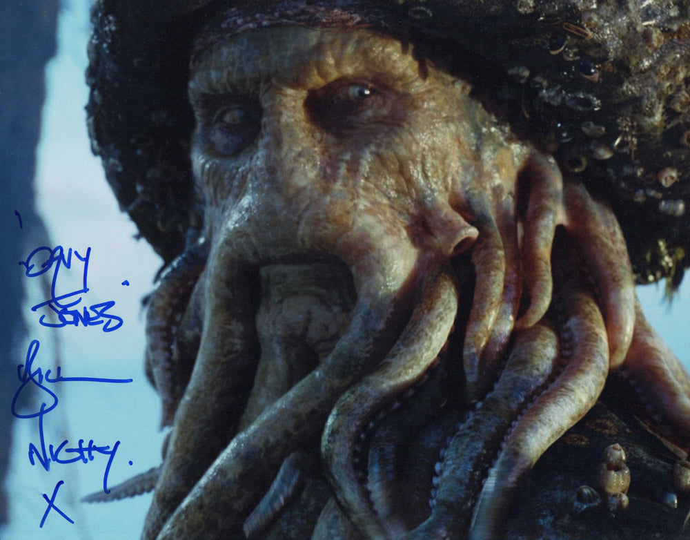 Bill Nighy as Davy Jones in Pirates of the Caribbean: Dead Man's Chest Signed 11x14 Photo with Character Name