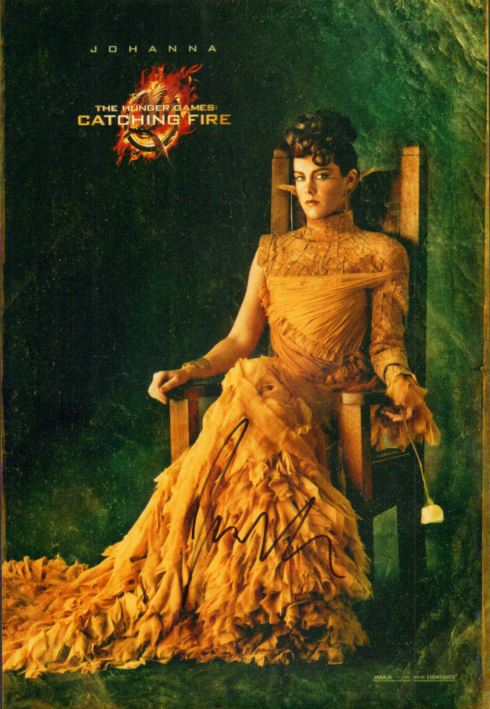 Jena Malone as Johanna Mason in The Hunger Games: Catching Fire Signed 8x12 Photo