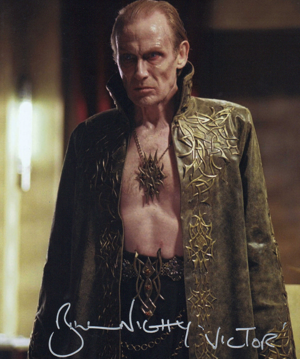 Bill Nighy as Victor in Underworld Signed 11x14 Photo with Character Name