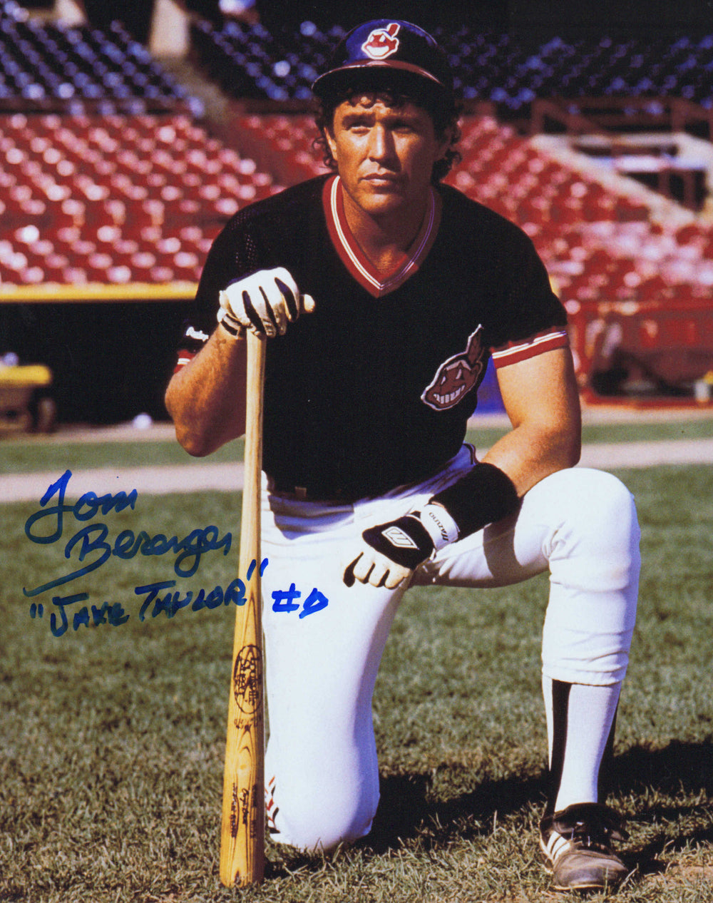 Tom Berenger as Jake Taylor in Major League Signed 11x14 Photo with Character Name