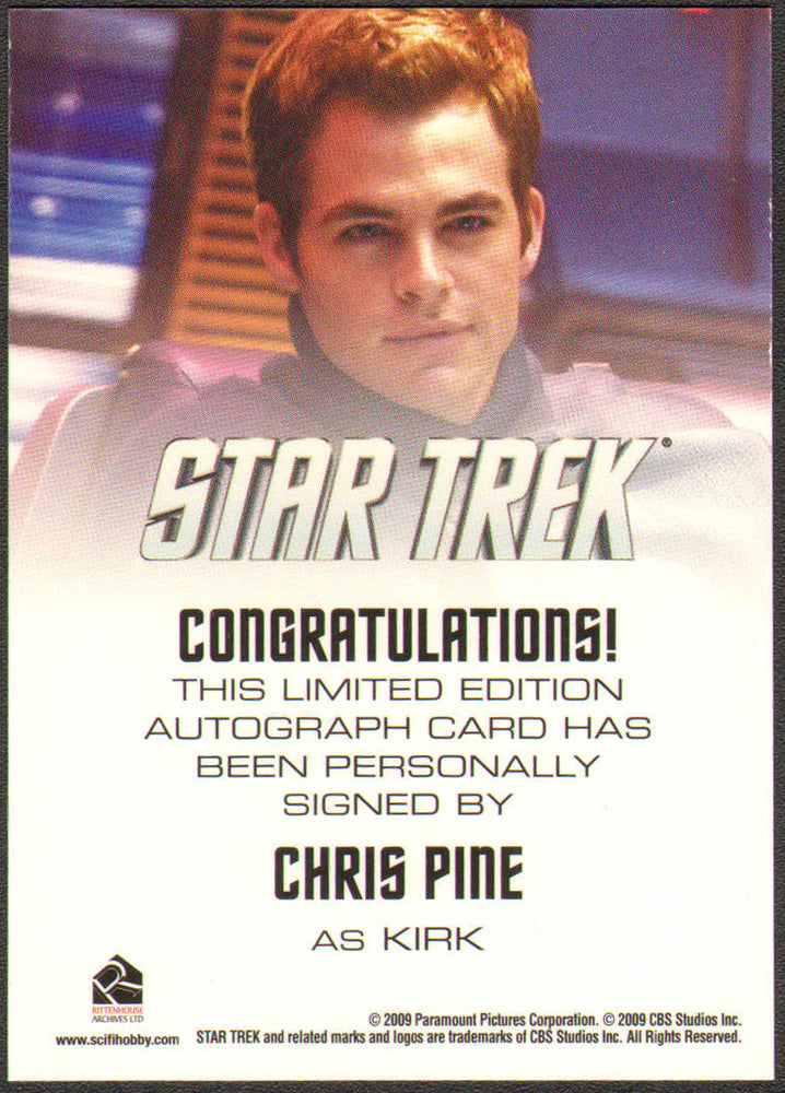 
                  
                    Star Trek [2009] Rittenhouse Trading Cards 131pc LOT with 15 Cards Signed by Chris Pine, Zachary Quinto, Simon Pegg, Zoe Saldaña, Karl Urban, John Cho, Eric Bana, Chris Hemsworth, J. J. Abrams, Roberto Orci, & Anton Yelchin
                  
                