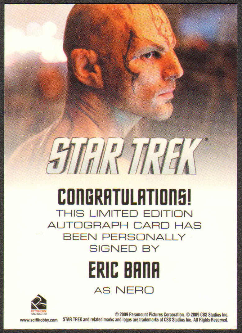 
                  
                    Star Trek [2009] Rittenhouse Trading Cards 131pc LOT with 15 Cards Signed by Chris Pine, Zachary Quinto, Simon Pegg, Zoe Saldaña, Karl Urban, John Cho, Eric Bana, Chris Hemsworth, J. J. Abrams, Roberto Orci, & Anton Yelchin
                  
                