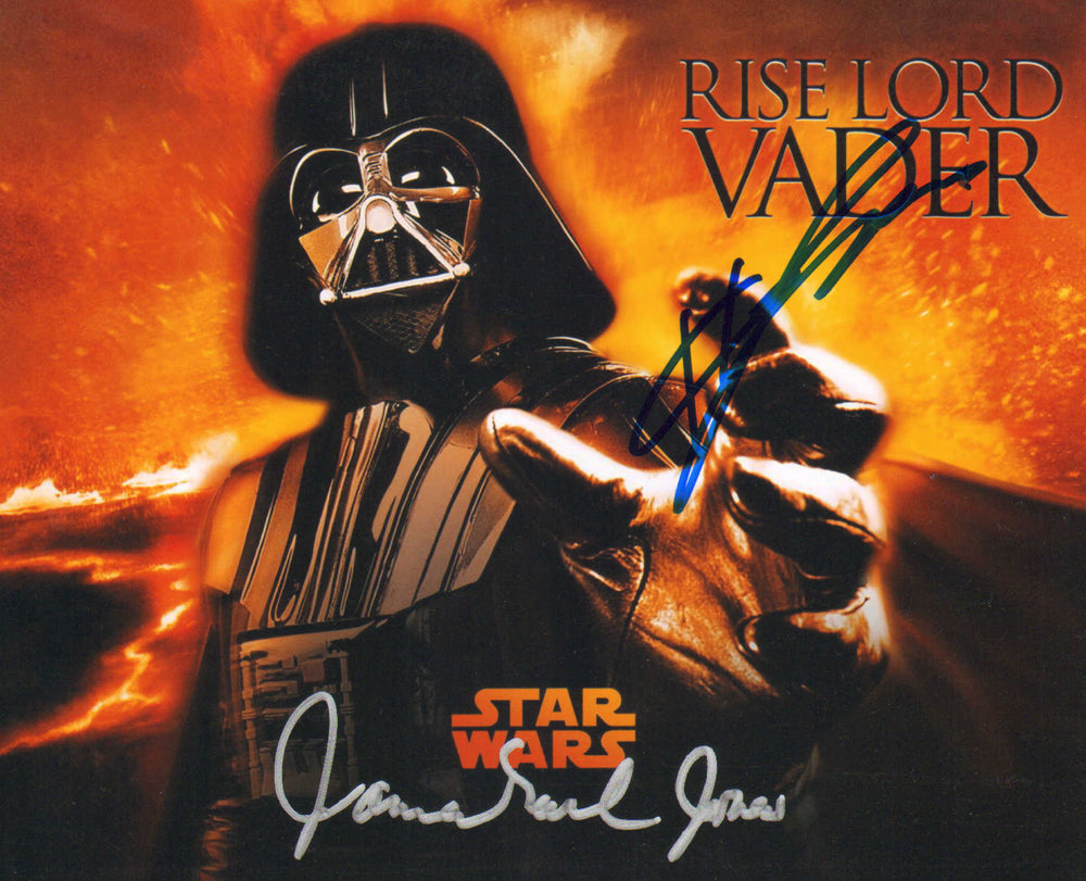 James Earl Jones & Hayden Christensen as Darth Vader in Star Wars Episode III: Revenge of the Sith Signed 8x10 Photo