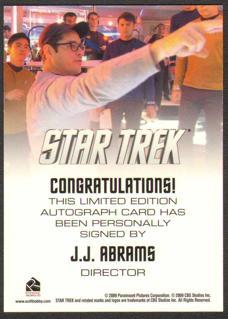 
                  
                    Star Trek [2009] Rittenhouse Trading Cards 131pc LOT with 15 Cards Signed by Chris Pine, Zachary Quinto, Simon Pegg, Zoe Saldaña, Karl Urban, John Cho, Eric Bana, Chris Hemsworth, J. J. Abrams, Roberto Orci, & Anton Yelchin
                  
                