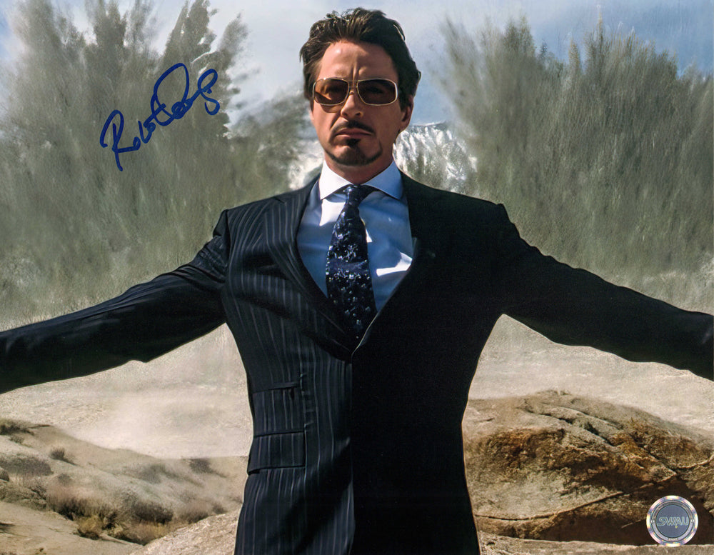 Robert Downey Jr. as Tony Stark / Iron Man in Iron Man (SWAU) Signed 11x14 Photo