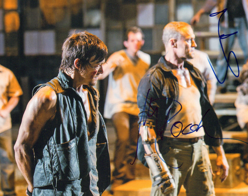 Norman Reedus as Daryl Dixon & Michael Rooker as Merle Dixon in The Walking Dead Signed 8x10 Photo