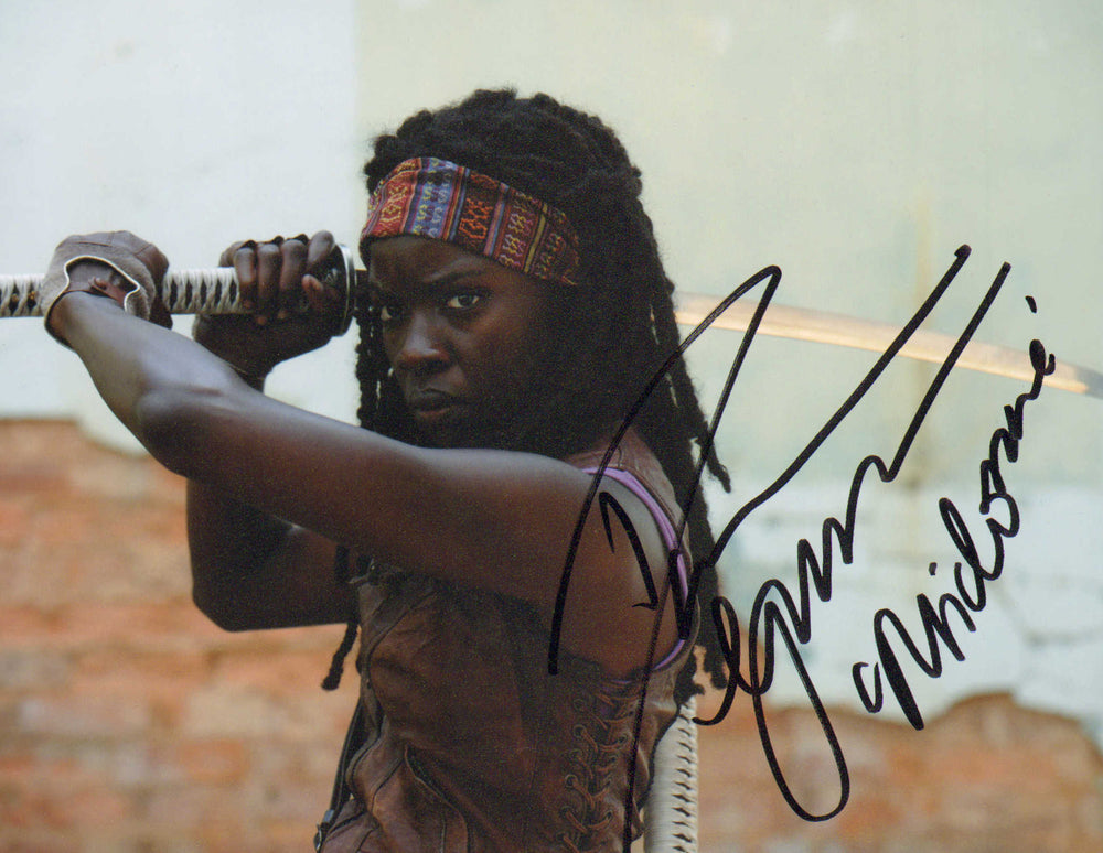 Danai Gurira as Michonne Hawthorne in The Walking Dead Signed 8x10 Photo with Character Name