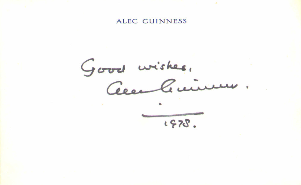 Alec Guinness from Star Wars: A New Hope & The Bridge on the River Signed 3.5x5.5 Index Card