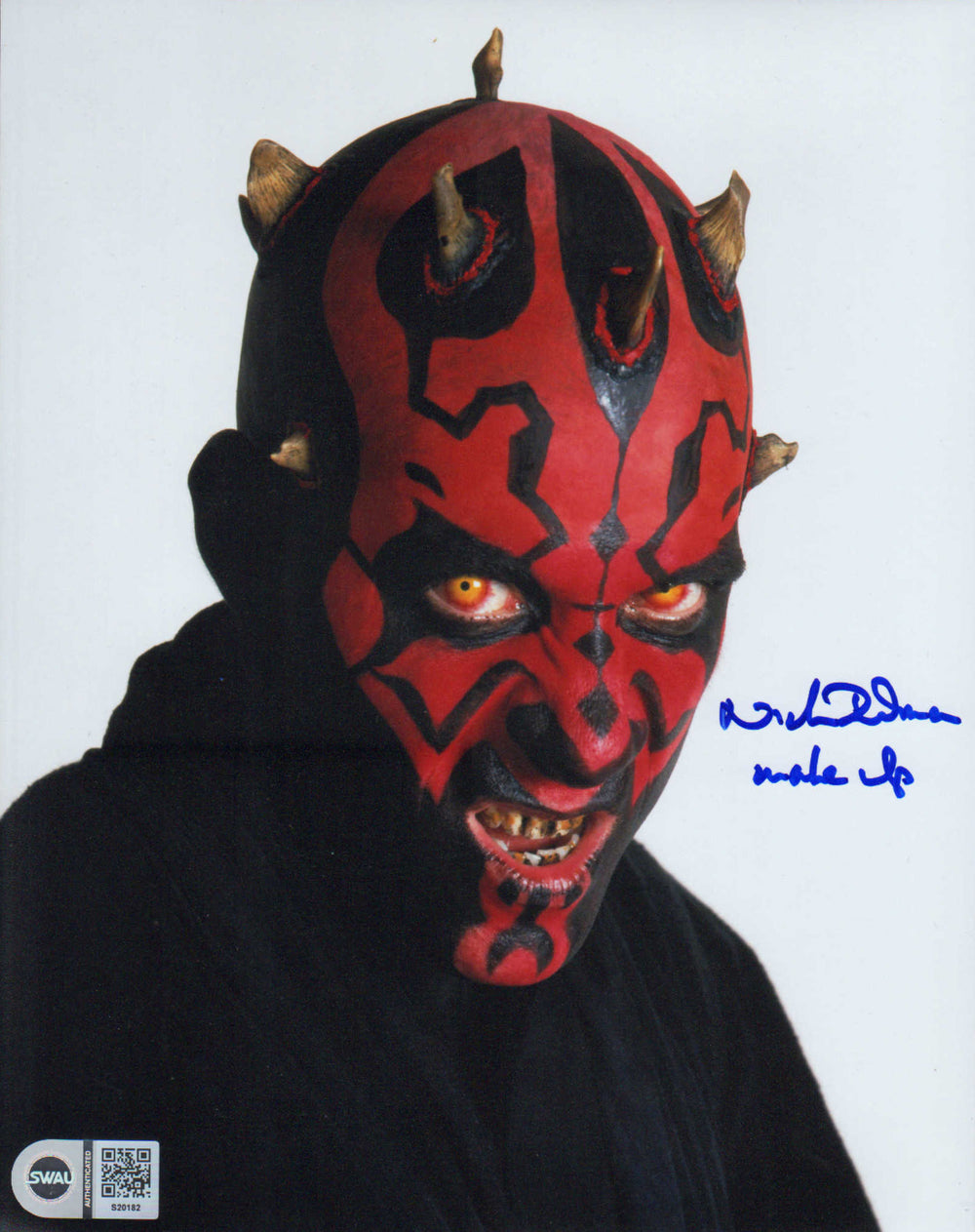 Nick Dudman Make-up Effects and Creature Designer for Darth Maul of Star Wars Episode I: The Phantom Menace (SWAU) Signed 8x10 Photo