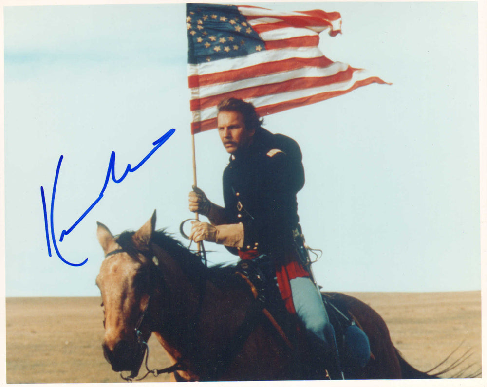 Kevin Costner as Lt. John J. Dunbar in Dances with Wolves Signed 8x10 Photo