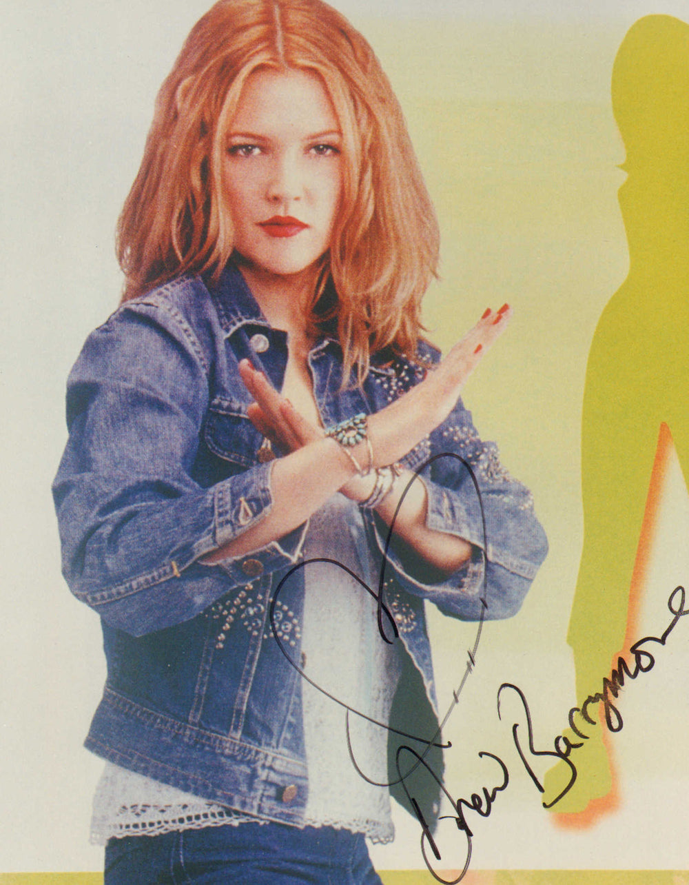 Drew Barrymore as Dylan Sanders in Charlie's Angels Signed 8x10 Photo