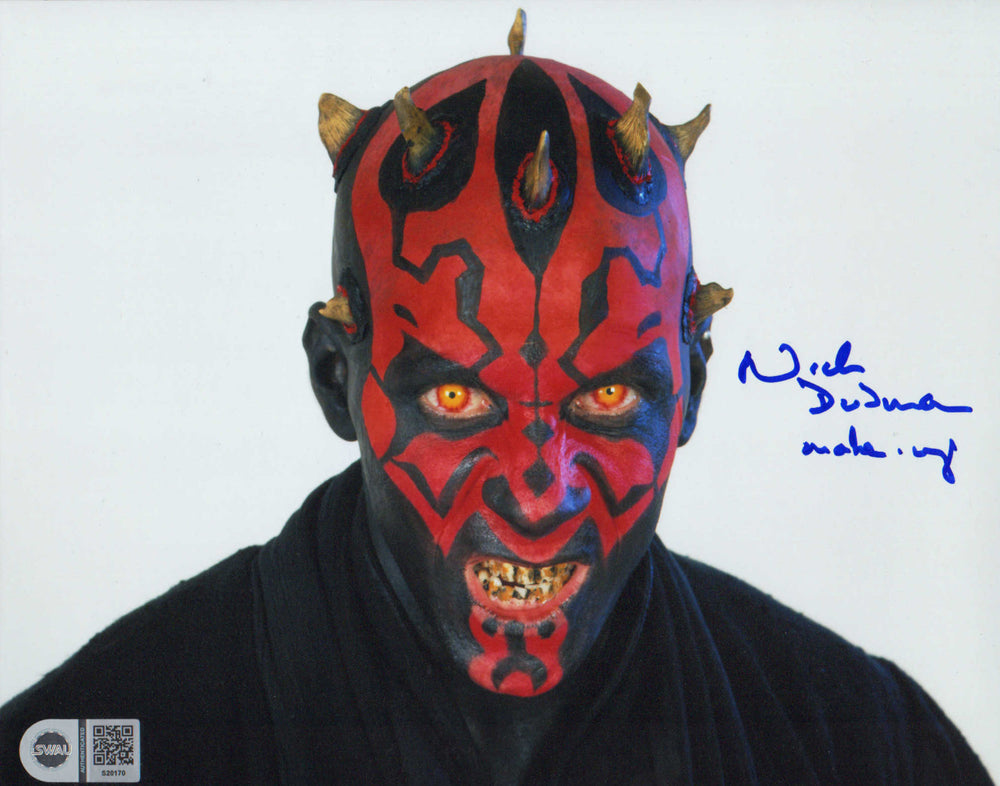 Nick Dudman Make-up Effects and Creature Designer of Star Wars Episode I: The Phantom Menace (SWAU) Signed 8x10 Photo