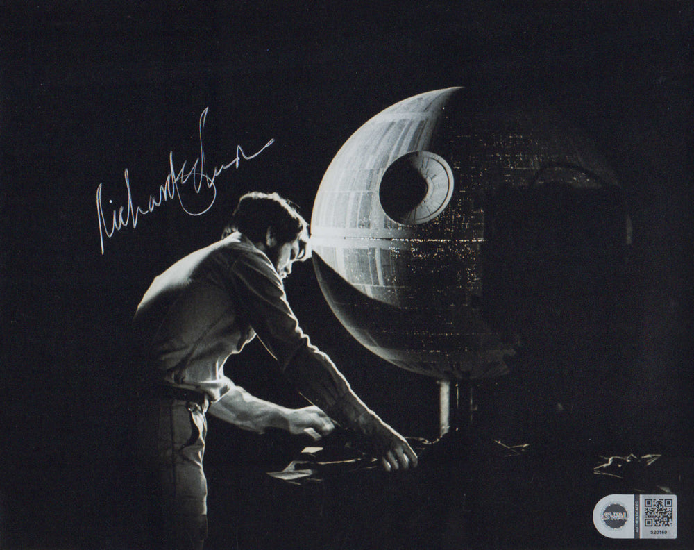 Richard Edlund with Death Star Behind the Scenes of Star Wars (SWAU) Signed 8x10 Photo