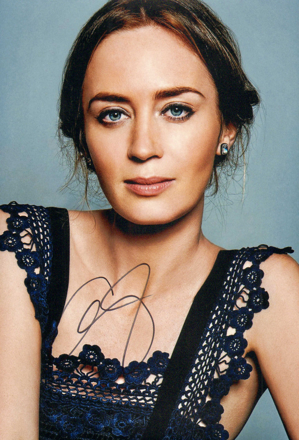 Emily Blunt from Edge of Tomorrow, Sicario, A Quiet Place, Mary Poppins Returns, & Oppenheimer Signed 8x12 Photo