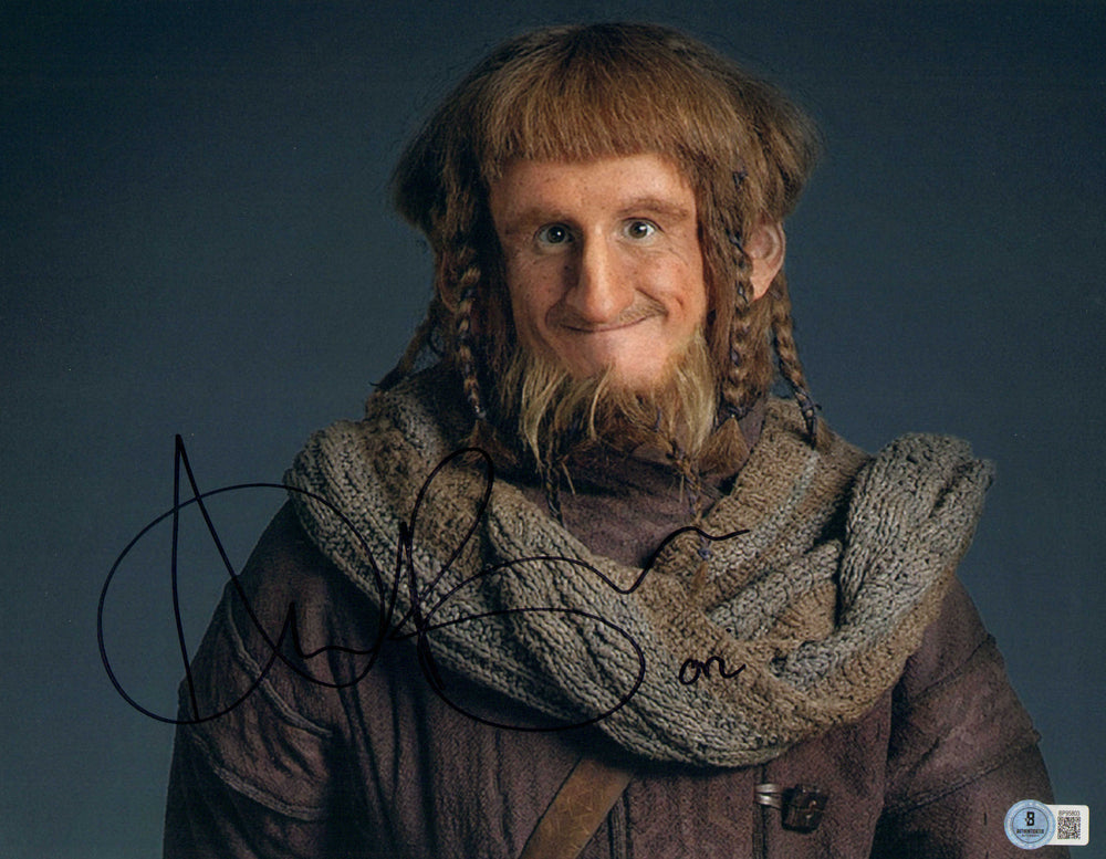 Adam Brown as Ori in The Hobbit (SWAU) Signed 11x14 Photo with Character Name