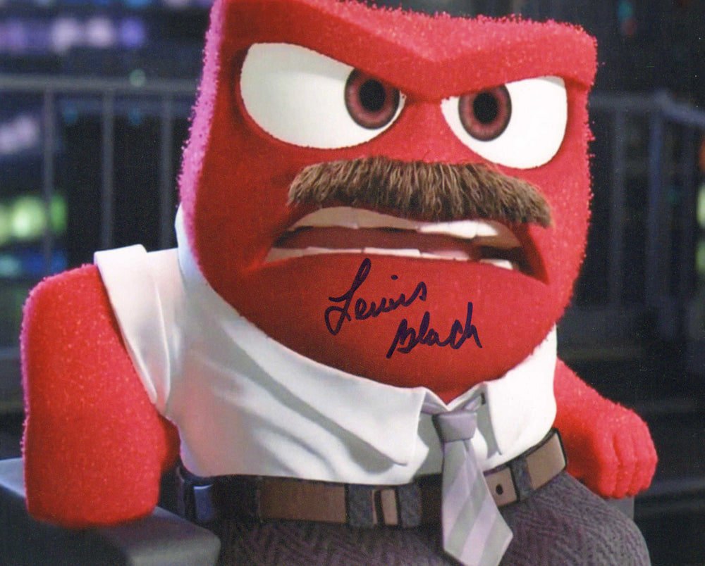 Lewis Black as Dad's Anger in Inside Out Signed 8x10 Photo