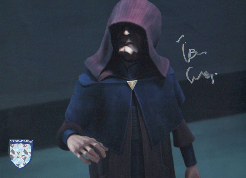 Tim Curry as Supreme Chancellor Palpatine / Darth Sidious in Star Wars: The Clone Wars (Official Pix) Signed 8x10 Photo