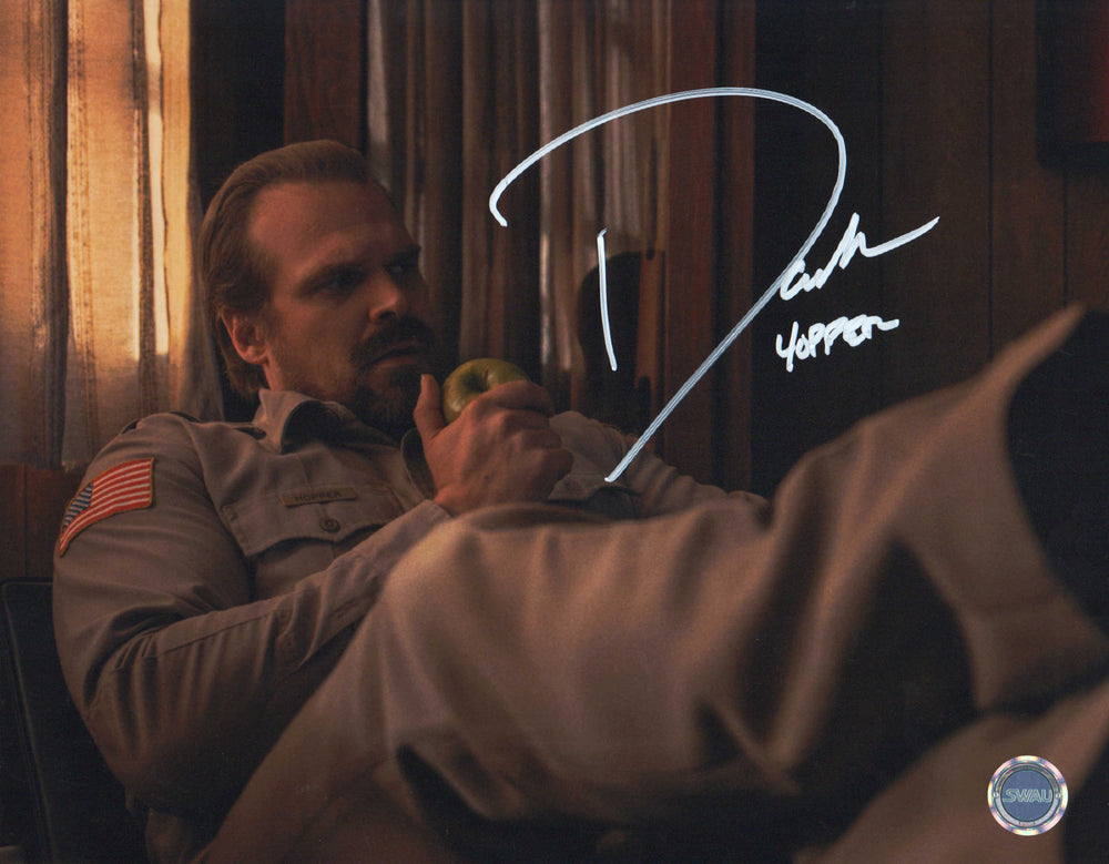 David Harbour as Jim Hopper in Stranger Things (SWAU) Signed 11x14 Photo with Character Name