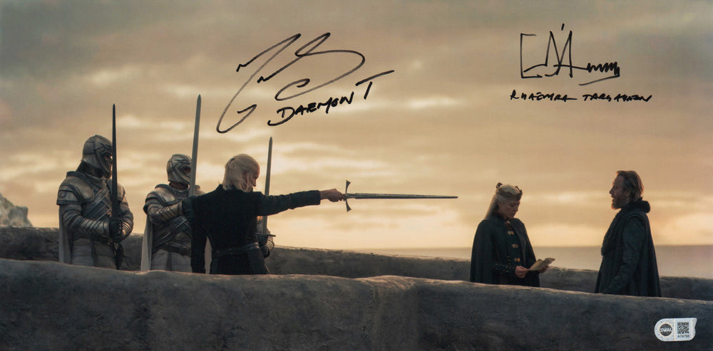 Matt Smith as Daemon Targaryen & Emma D’Arcy as Princess Rhaenyra Targaryen in HBO's House of the Dragon (SWAU) Signed 10x20 Photo with Character Names