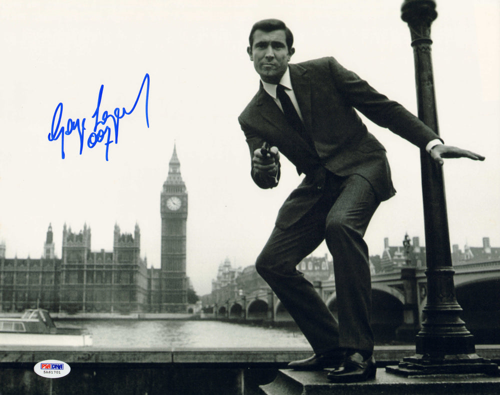George Lazenby as James Bond 007 in On Her Majesty's Secret Service (PSA) Signed 11x14 Photo