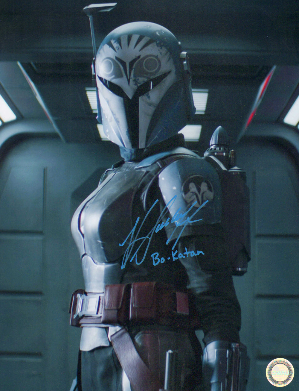 Katee Sackhoff as Bo-Katan in Star Wars: The Mandalorian (SWAU) Signed 11x14 Photo with Character Name