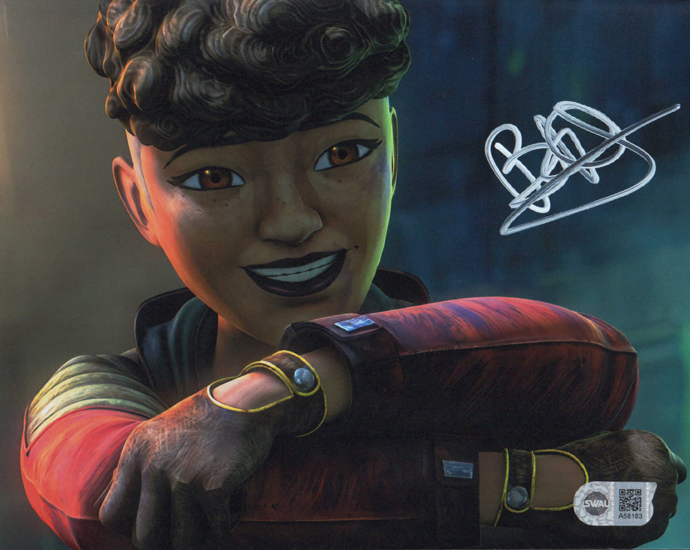 Brigitte Kali as Trace Martez  in Star Wars: The Clone Wars (SWAU) Signed 8x10 Photo