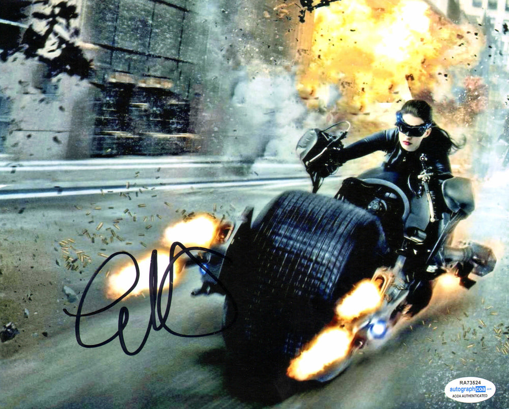Anne Hathaway as Catwoman in The Dark Knight Rises Signed 8x10 Photo