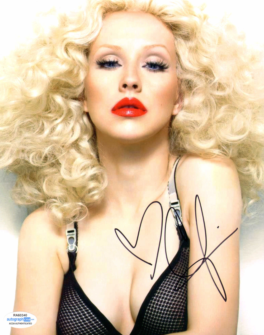 Christina Aguilera Singer & Actress from Burlesque, Pitch Perfect 2, & Get Him to the Greek Sexy Signed 8x10 Photo