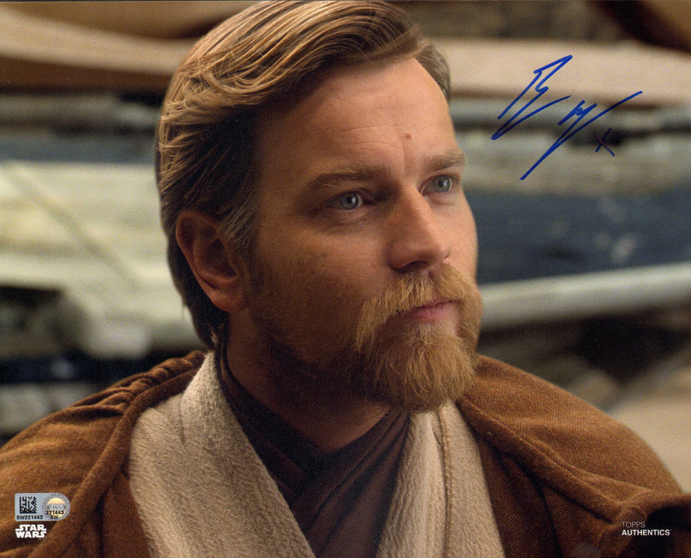 Ewan McGregor as Obi-Wan Kenobi in Star Wars Episode III: Revenge of the Sith (Star Wars Topps Authentics) Signed 8x10 Photo